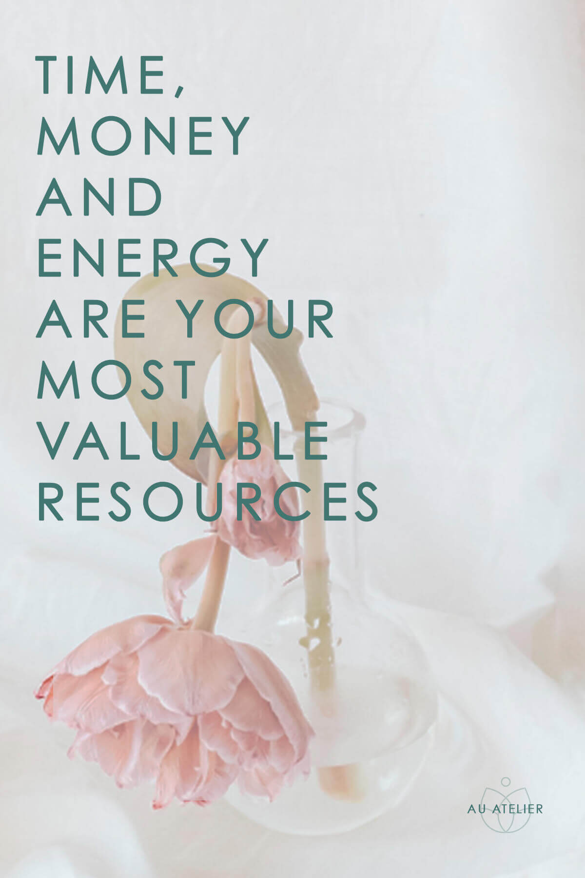 Time money and energy are your most valuable resources
