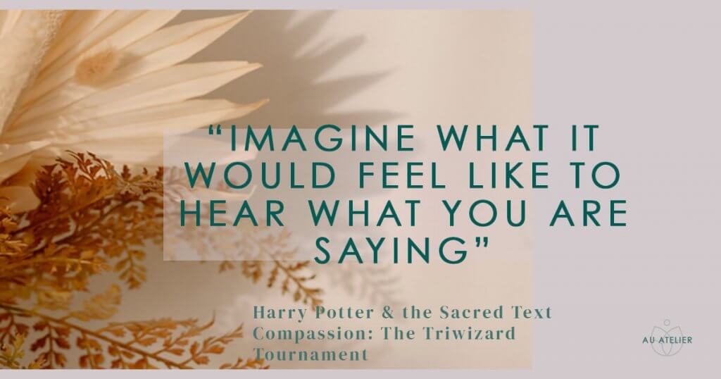 imagine what it would feel like to hear what you are saying