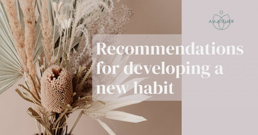 recommendations for developing a new habit